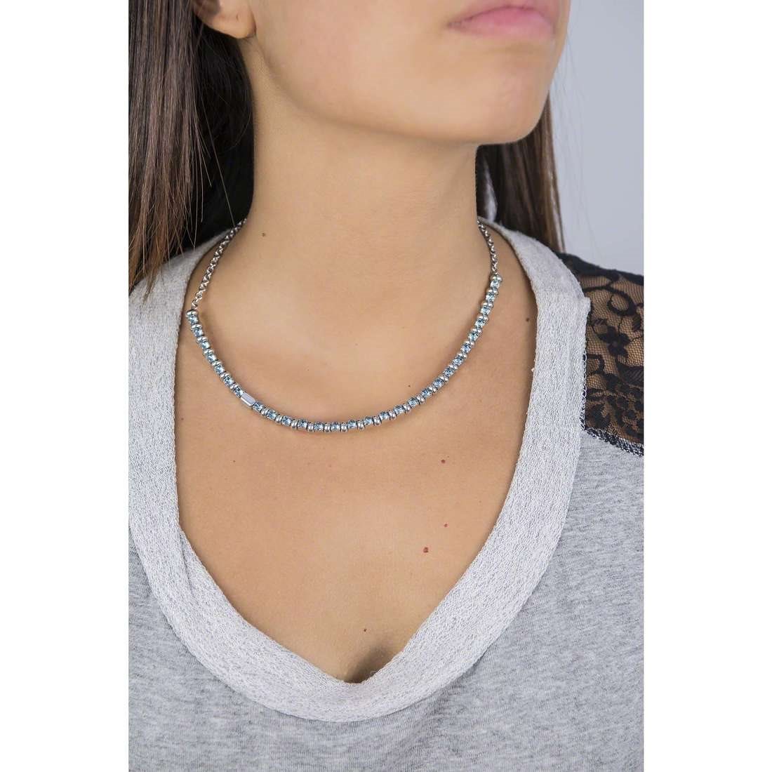 Oiritaly Collana Donna Breil TJ1571 Rolling Diamonds Acciaio